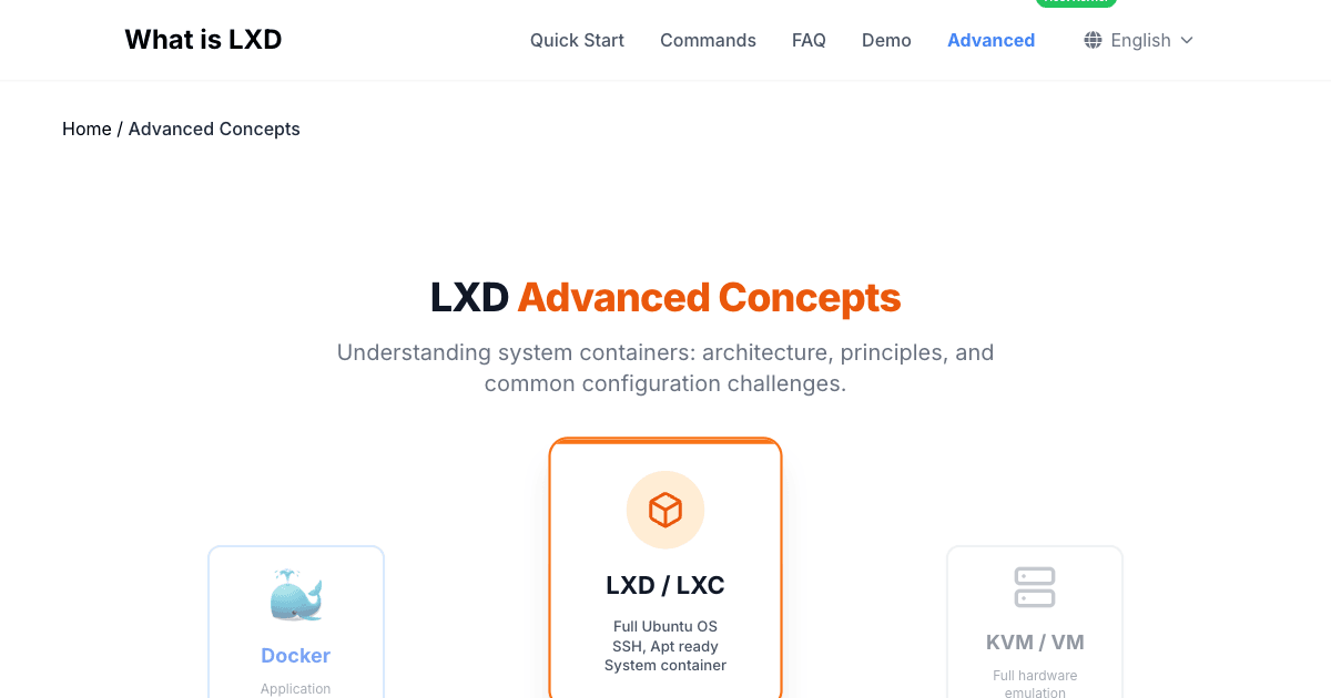 LXD Advanced Concepts - Understanding the Hard Parts